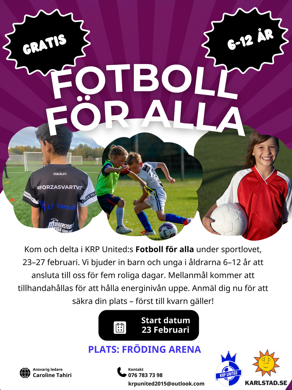 Anmälan till fotboll för alla